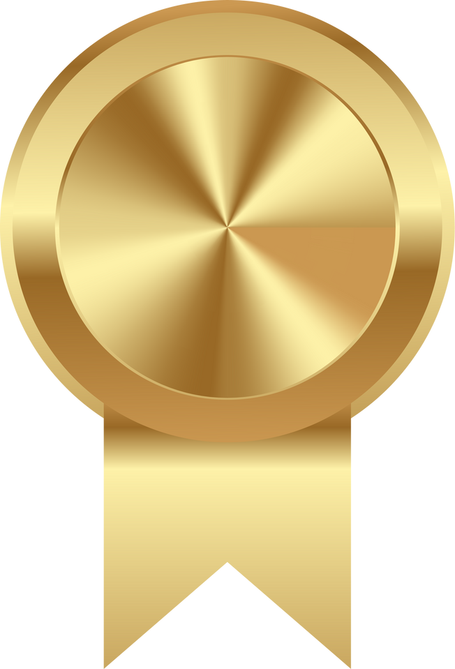 premium medal badge label luxury red gold